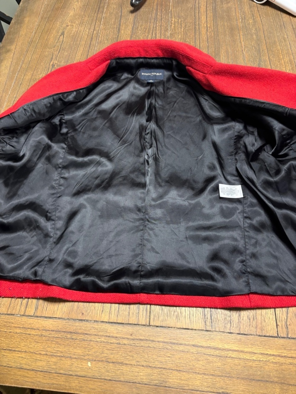 Banana Republic Red Double-Breasted Peacoat - Picture 6 of 7